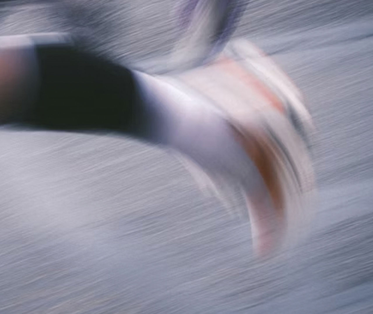 Image of blurry running shoe for Tempo ad campaign