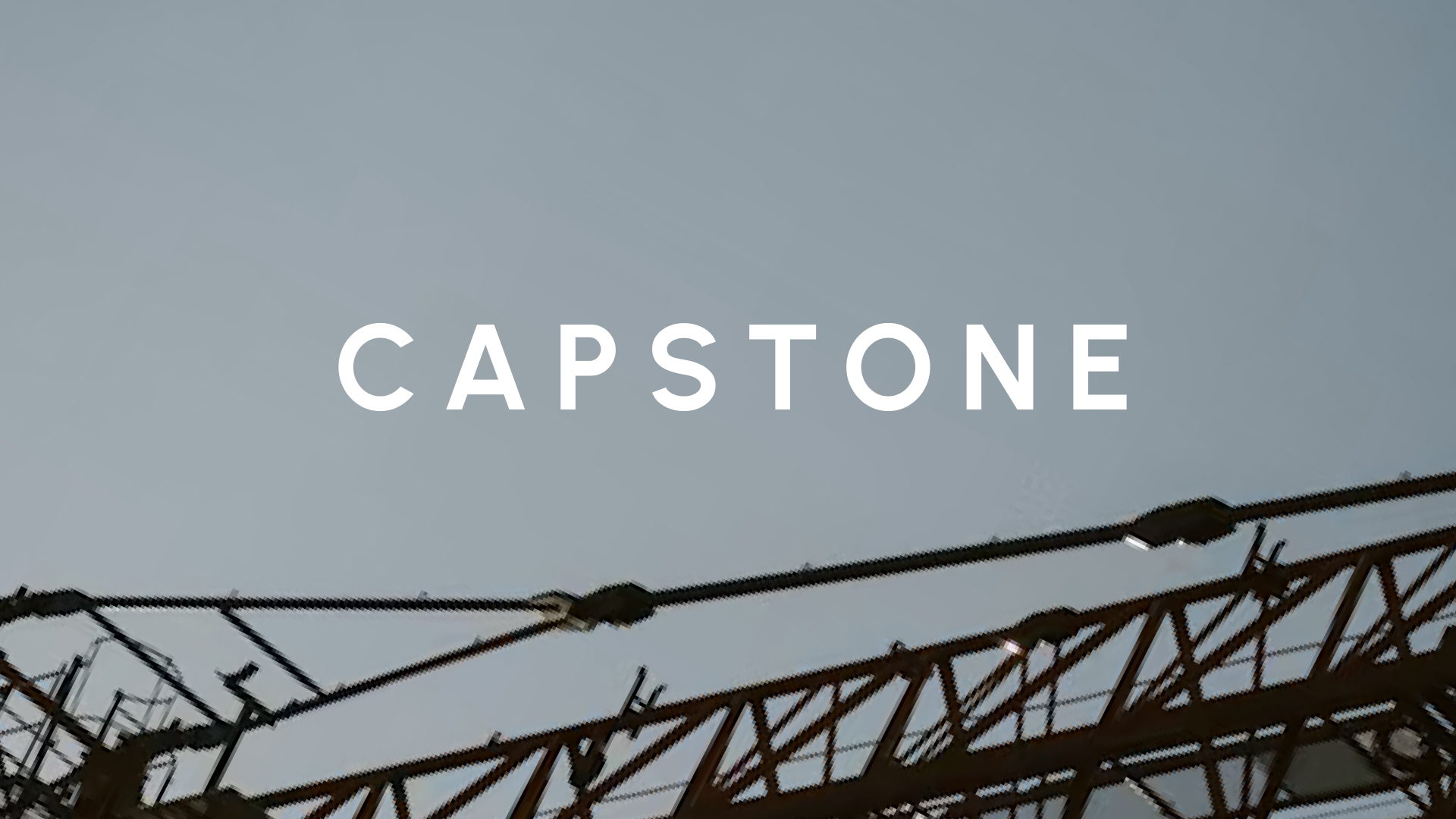 Background with geometric shapes floating